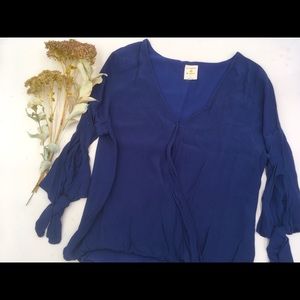 Beautiful By Together Blouse with Tie Sleeves